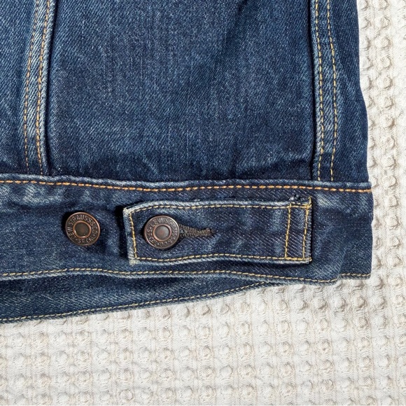 Levi’s Sherpa Lined Denim Trucker Jacket Men’s Large - Picture 5 of 10